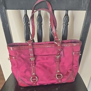Coach Maroon Purse